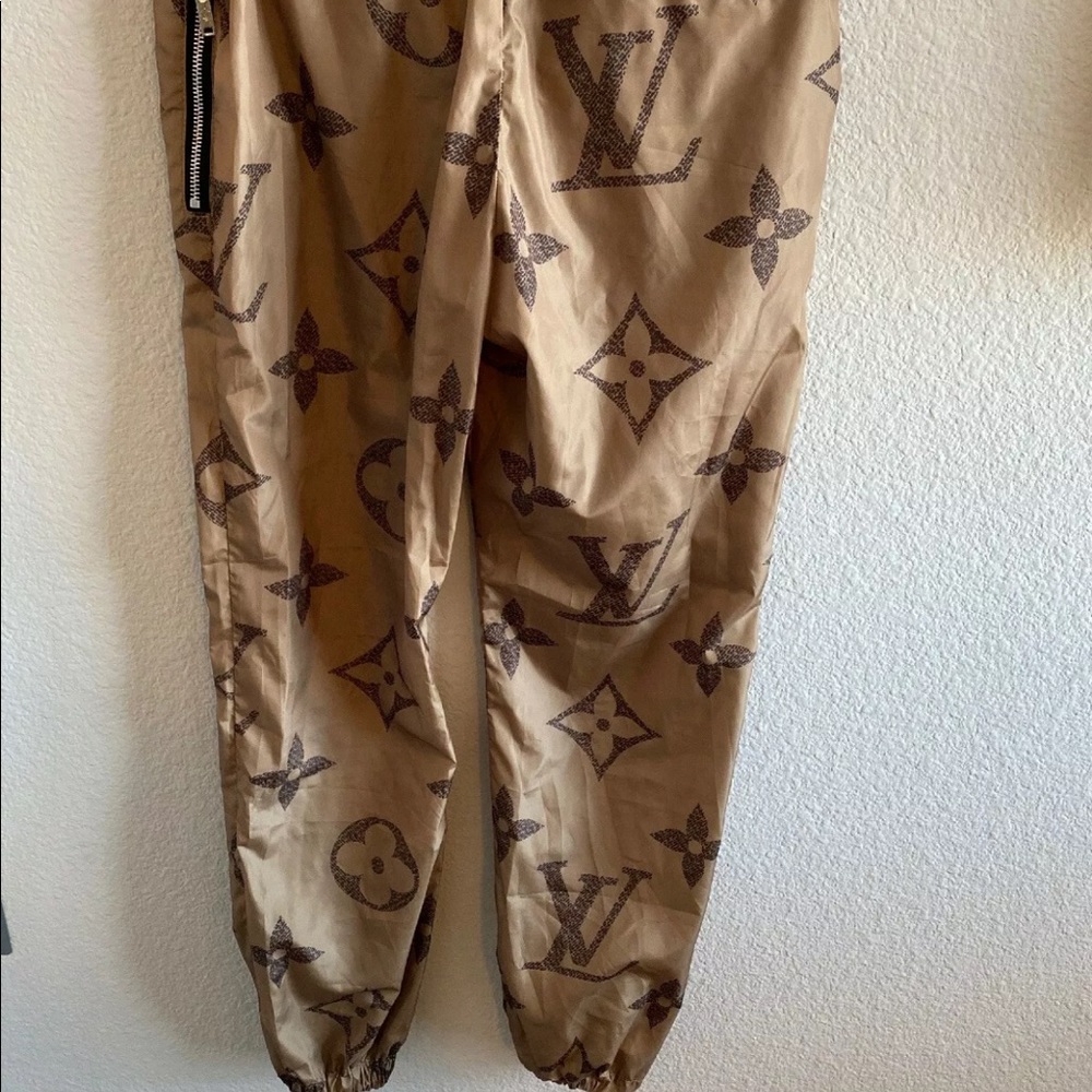 Authentic LOUIS VUITTON Monogram NYLON Pants